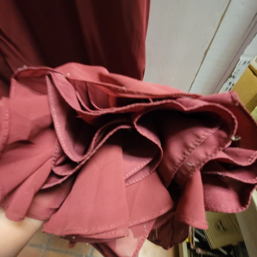 Js Collections Burgundy Wine Size 8 Formal Maxi D… - image 7